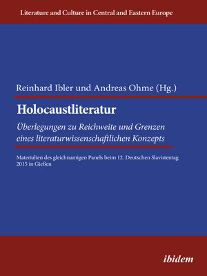 cover image of Holocaustliteratur